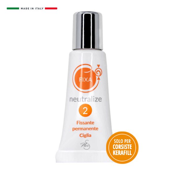 tubetto bianco con tappo argento per Fissante Ciglia Laminazione