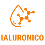 simbolo grafico arancione ialuronico goccia
