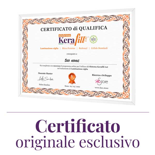 certificato mockup arancione obliquo