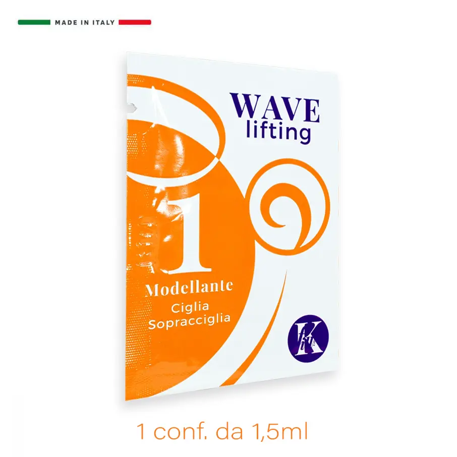 1 bustina arancione cosmetica di Permanente Ciglia in piedi