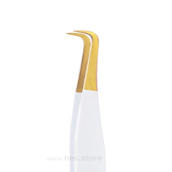 Pinzetta Ciglia Volume ad L 90-gradi Arrotondata