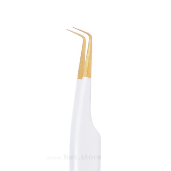 Pinzetta Ciglia Volume ad L 90-gradi punte fine