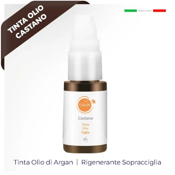 Tinta Olio Sopracciglia Laminazione Castano